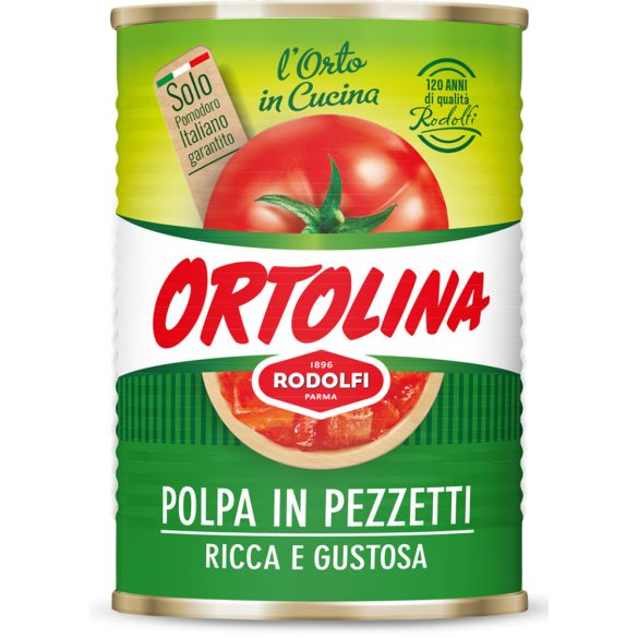 Ortolina apróra vágott paradicsom konzerv 500g