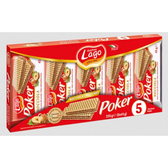 Elledi Wafer Poker Csokoládés ostya, 5x45g