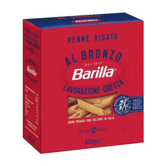 Barilla Bronzo Penne Rigate durum száraztészta 400g