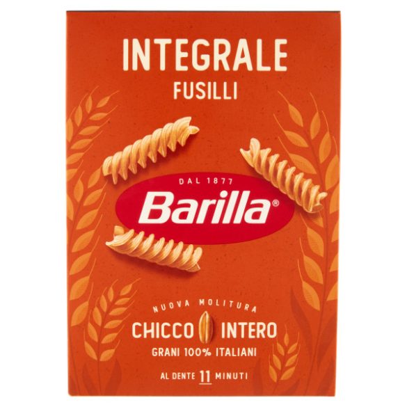 Barilla Integrale Fusilli teljes kiőrlésű durum száraztészta 500g