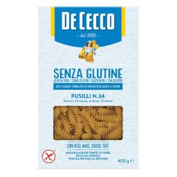 De Cecco Fusilli n°34 GLUTÉNMENTES száraztészta 400g