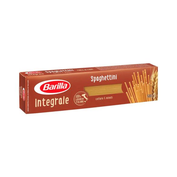 Barilla Integrale Spaghettini teljes kiőrlésű szálas durum száraztészta